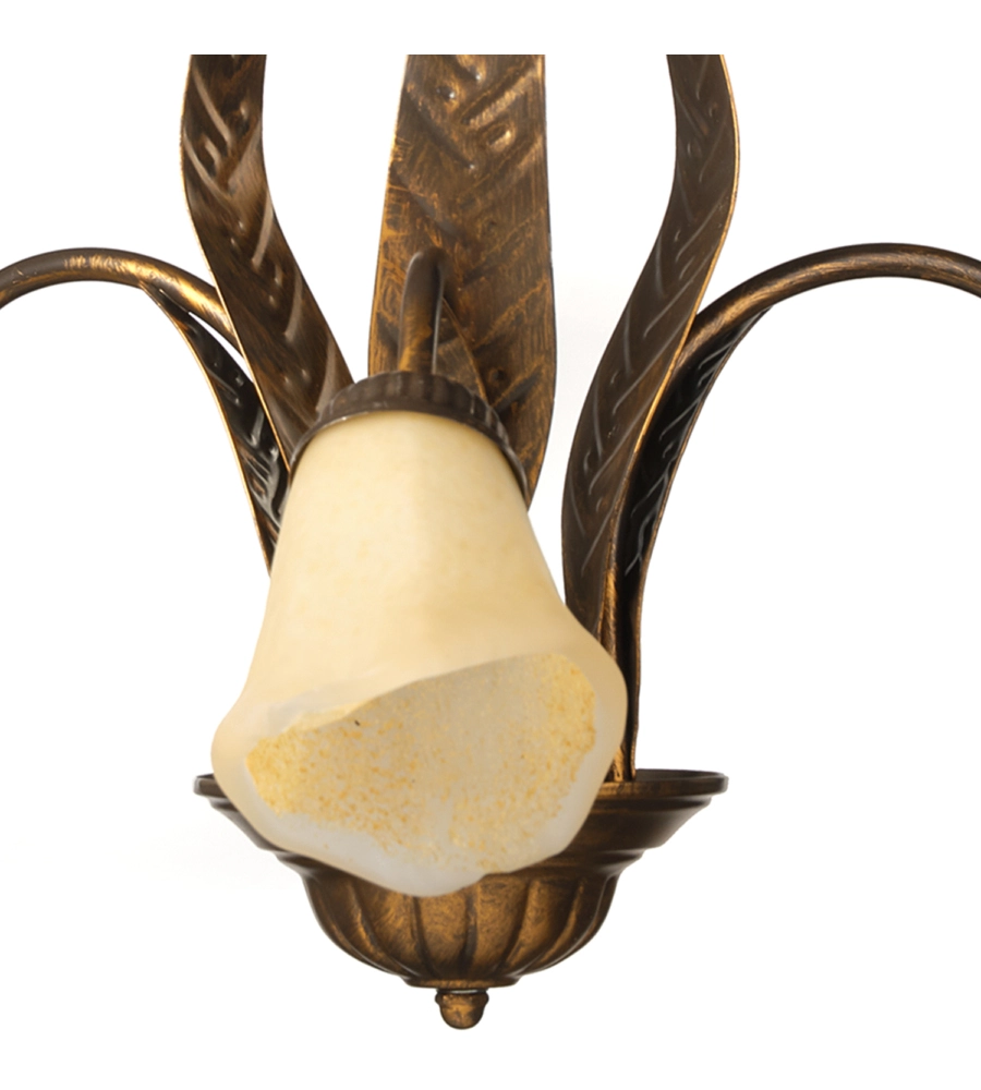 LAMPADARIO 3 LUCI ONLI "ALGA" BRONZO E14